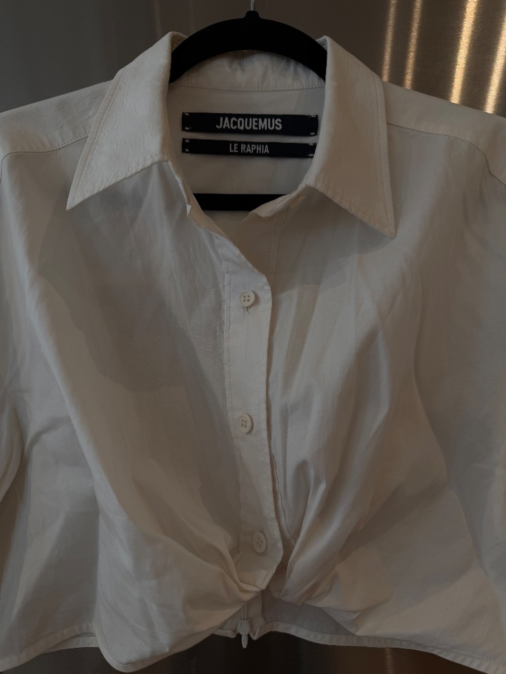Jacquemus cropped button-down shirt